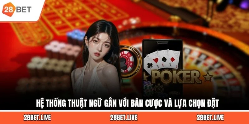 Hệ thống thuật ngữ gắn với bàn cược và lựa chọn đặt