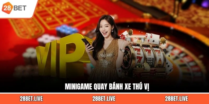 Minigame quay bánh xe thú vị