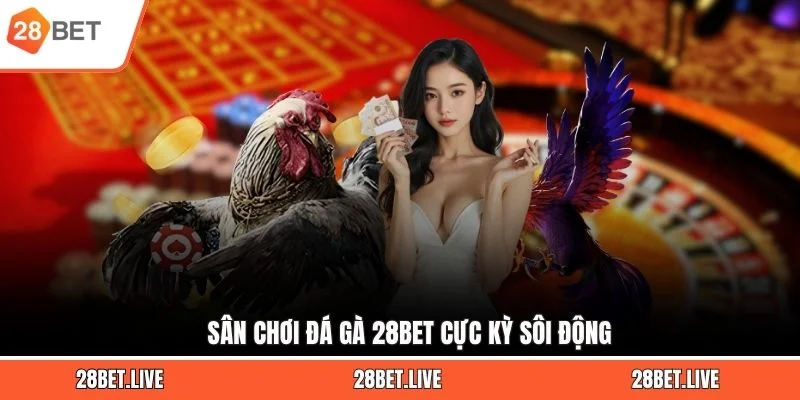 Sân chơi đá gà 28BET cực kỳ sôi động
